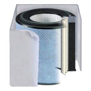 מארז מסנן HealthMate עם פרה-פילטר, מסנן HEPA ושכבת פחם פעיל